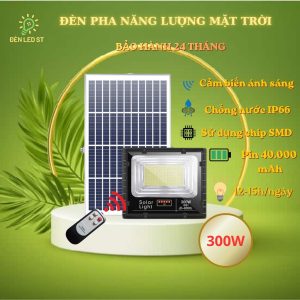 Đèn năng lượng mặt trời chính hãng JINDIAN 300w