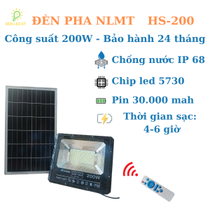 ĐÈN PHA NĂNG LƯỢNG MẶT TRỜI 200W ST-HS200
