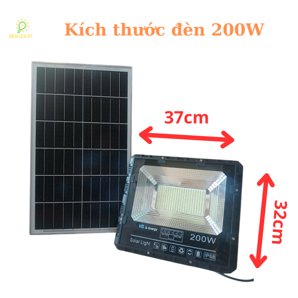 ĐÈN PHA NĂNG LƯỢNG MẶT TRỜI 200W ST-HS200 - Hình ảnh 3