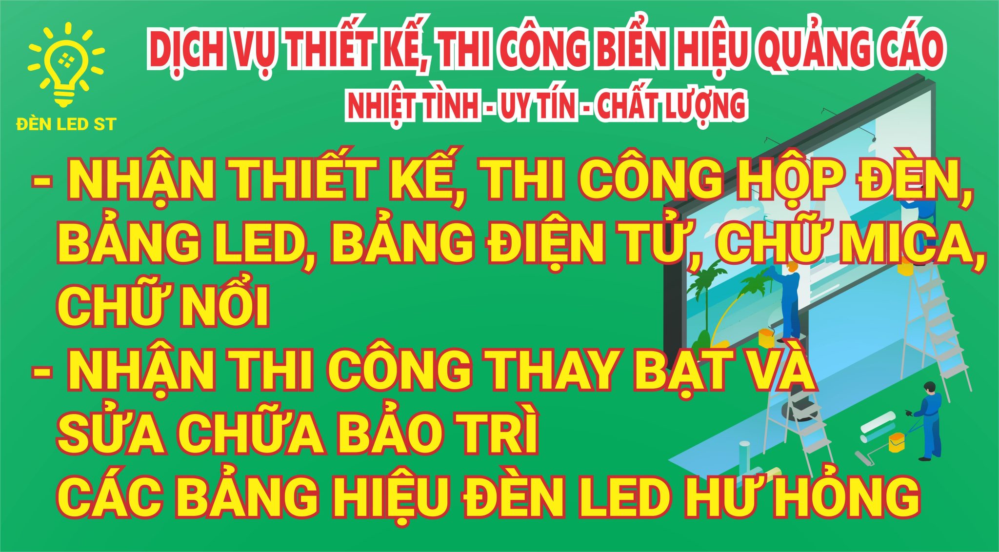 DỊCH VỤ THIẾT KẾ THI CÔNG QUẢNG CÁO